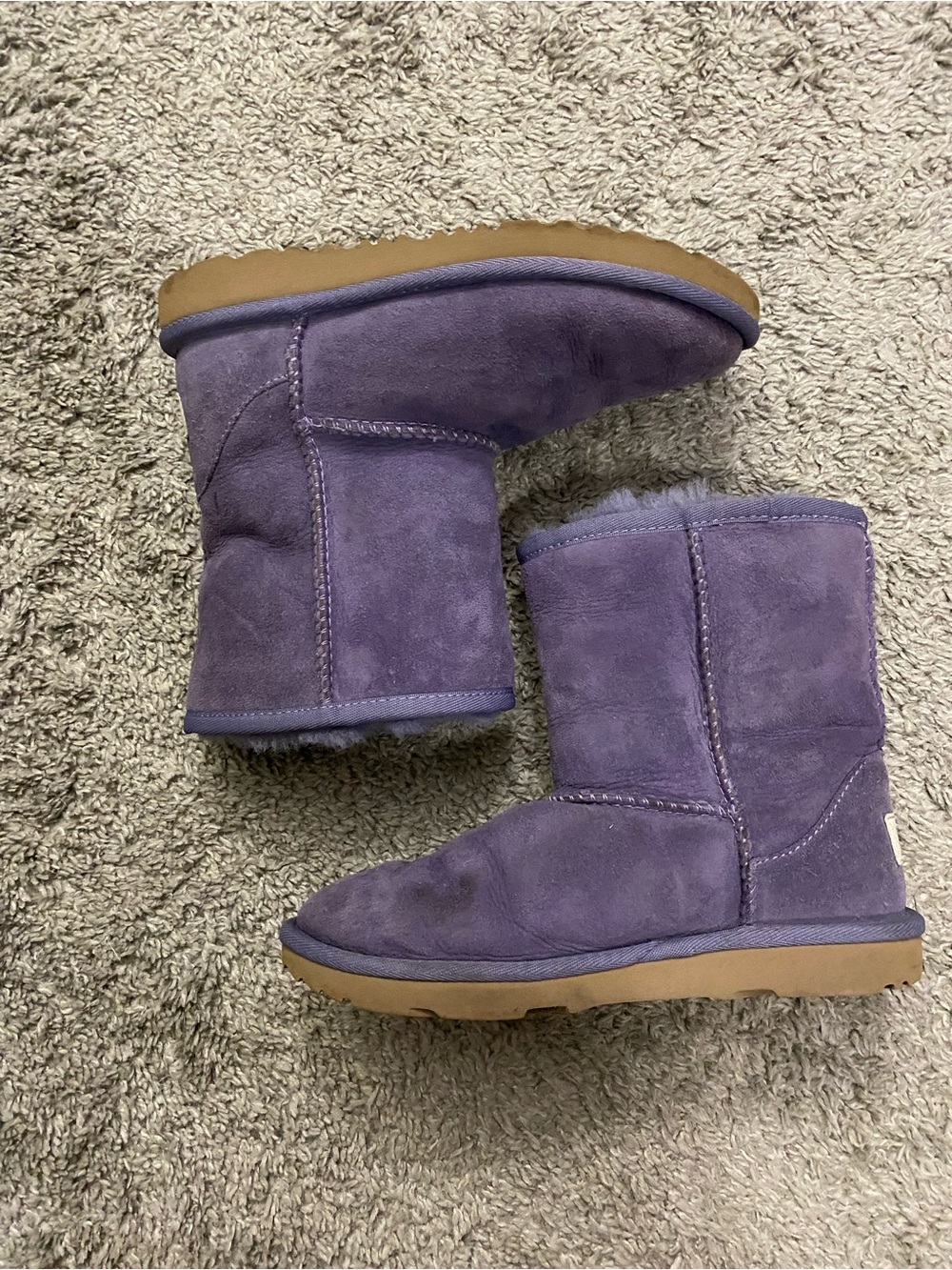 UGG Plush Shearling Lined Boot in Lavender